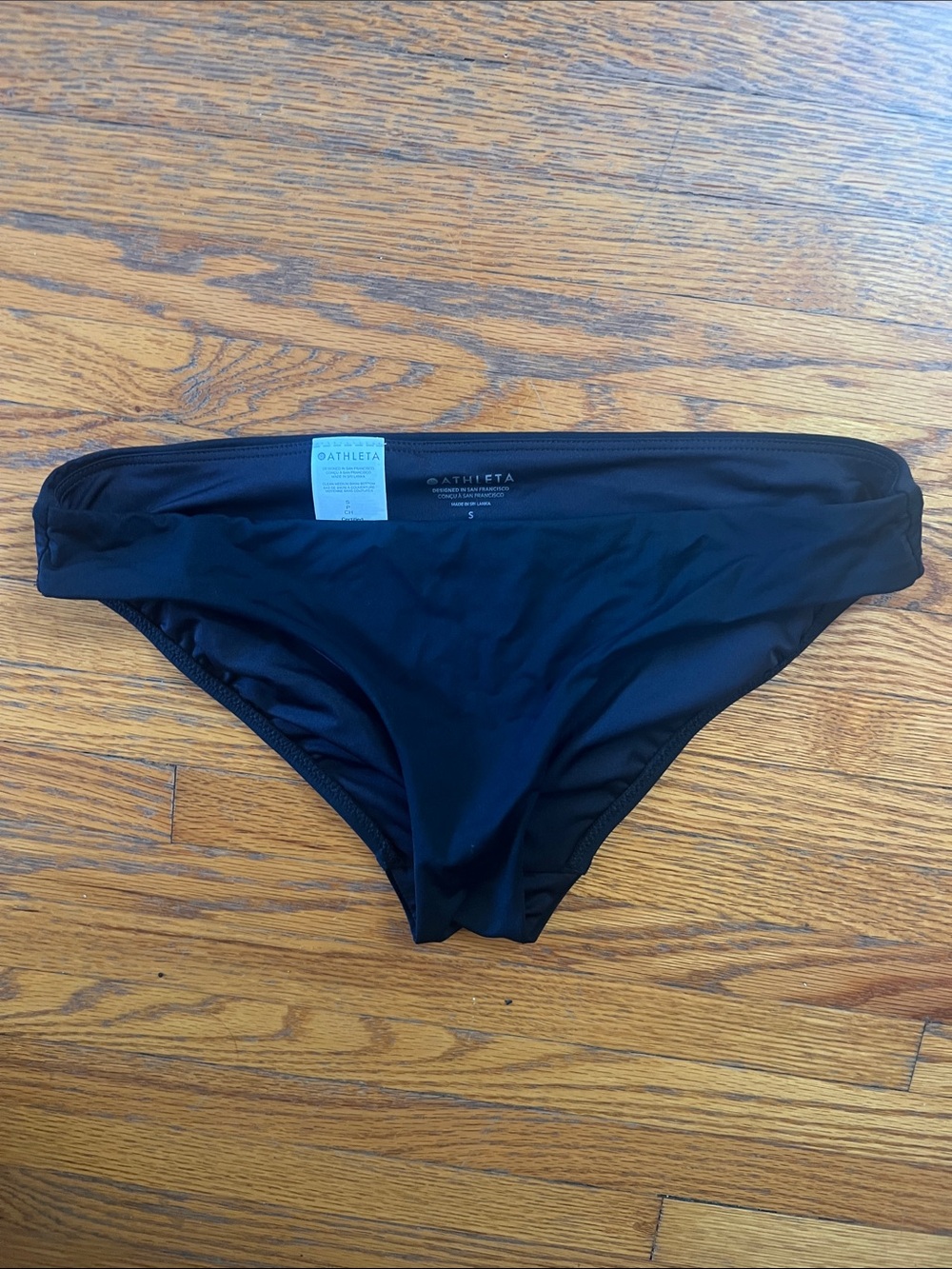 Athleta Solid Black Bikini Briefs